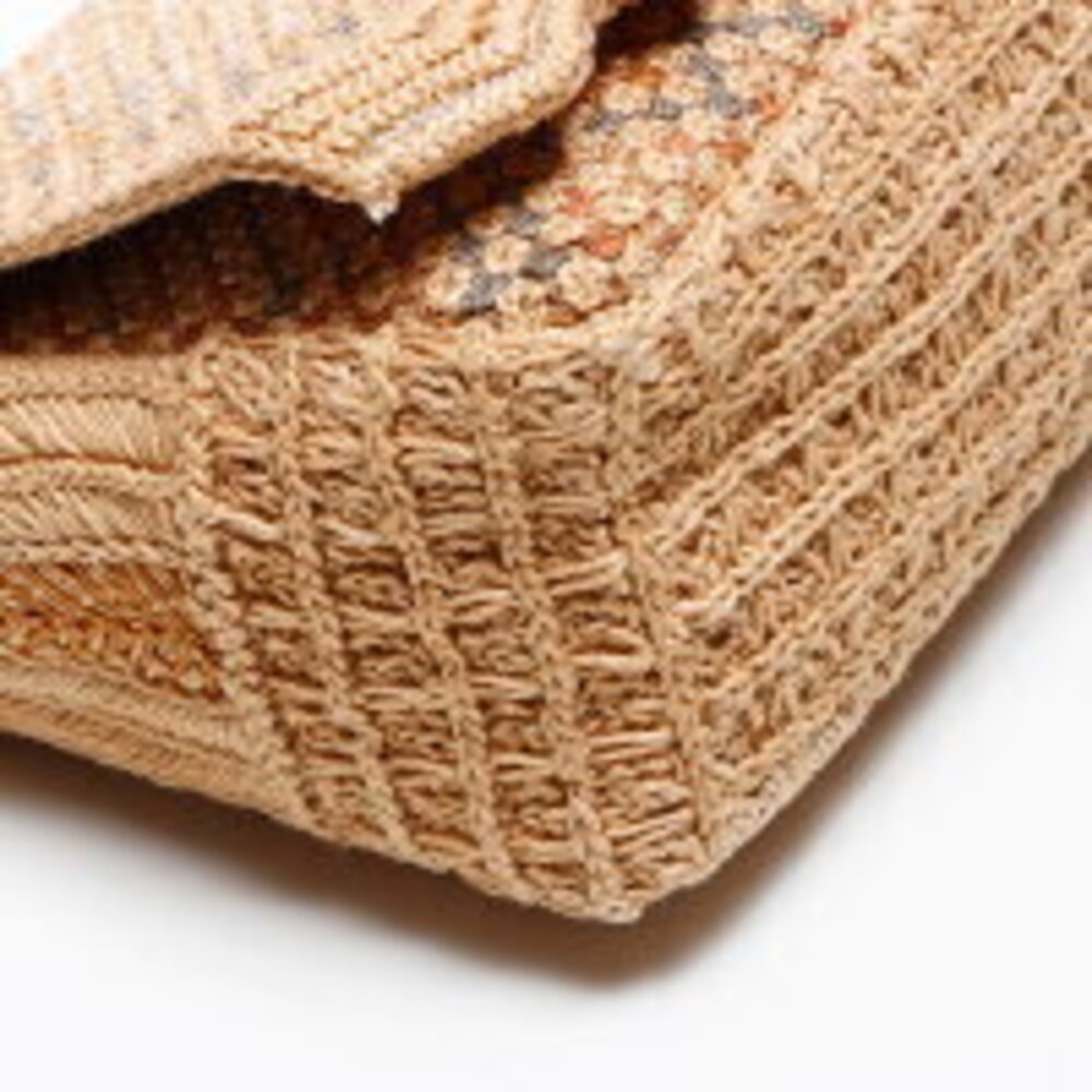 Christian Dior Caro Chain Raffia Shoulder Bag Beige - Picture 5 of 13